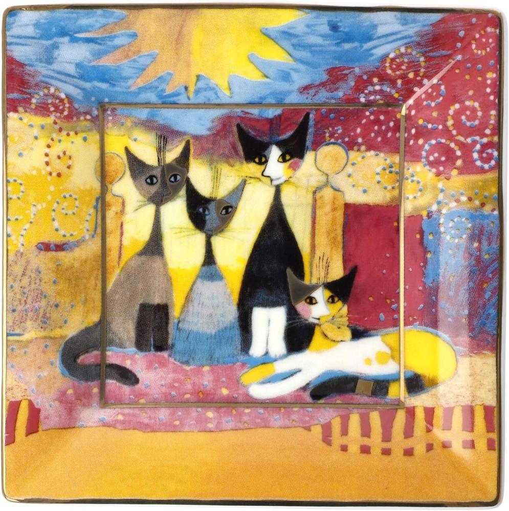 Goebel Schale Rosina Wachtmeister - Macchia e amici, Dekoschale, Dekoteller, Fine Bone China, Bunt, 12 x 12 cm, 66860991 Bild 1