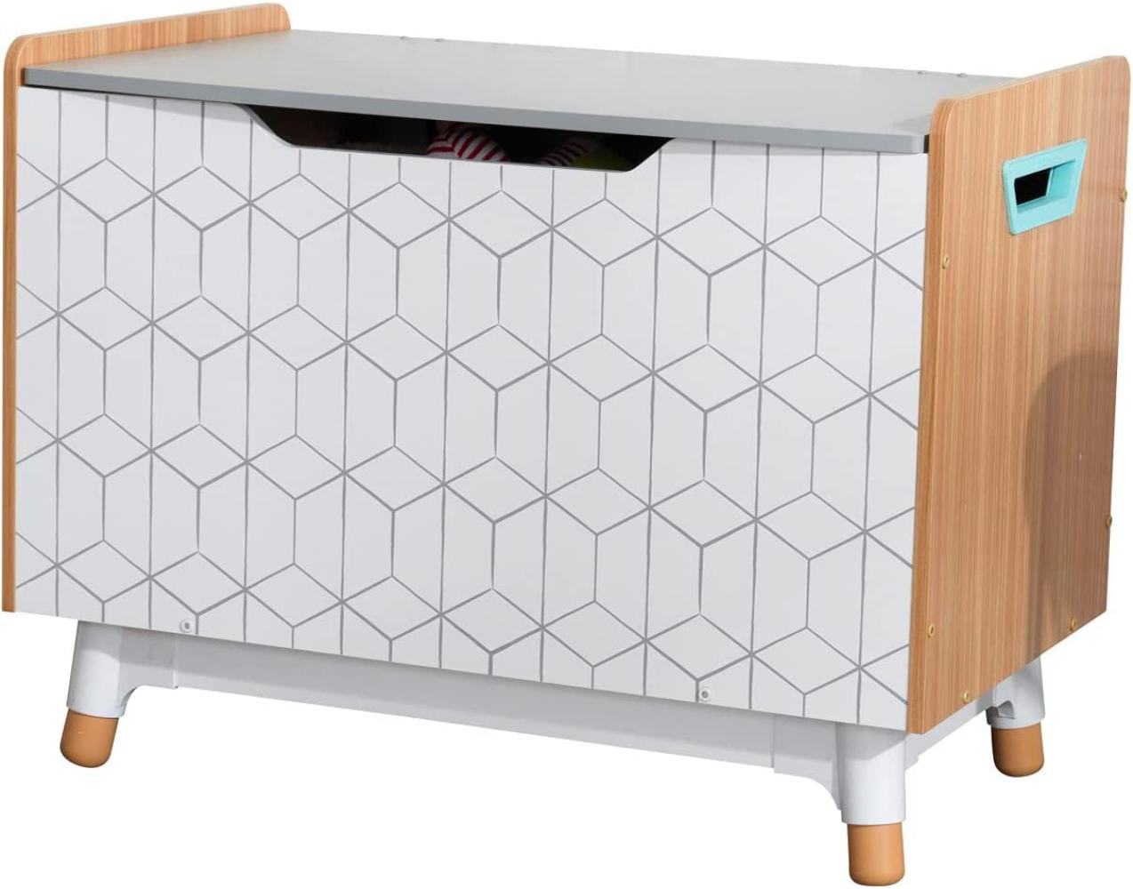 KidKraft Spielzeugkiste Mid-Century Modern Grau 74×46×56 cm Bild 1