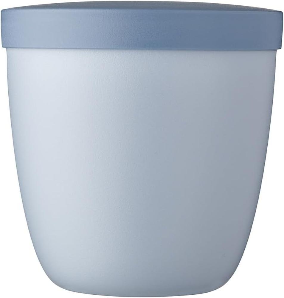 Mepal - Snackpot Ellipse - Praktischer Behälter zur Aufbewahrung & für Transport von Lebensmittel - Tiefkühltauglich - Spülmachinenfest - 500 ml - Nordic Blue Bild 1