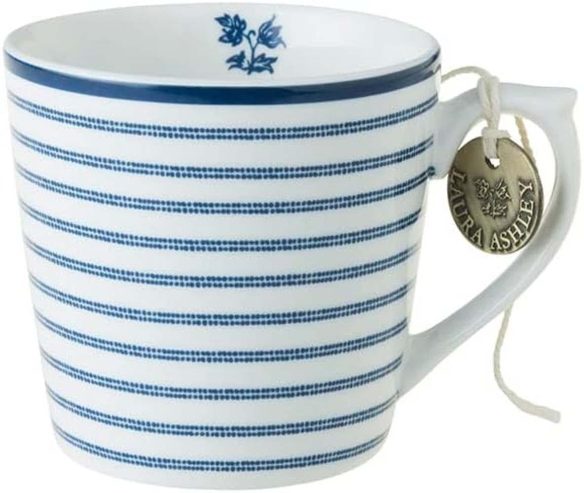 LAURA ASHLEY Tasse Henkelbecher Blueprint Candy Stripe (Klein) Bild 1