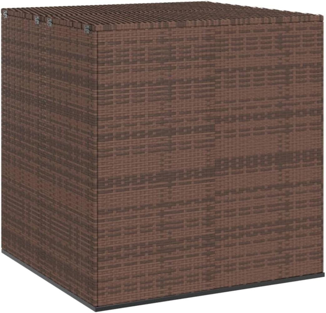 vidaXL Garten-Kissenbox PE Rattan 100x97,5x104 cm Braun 317227 Bild 1