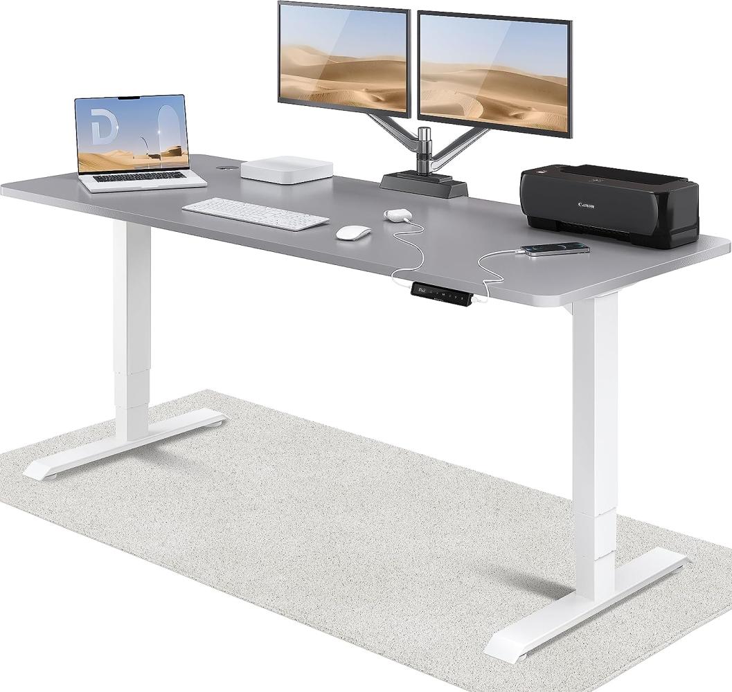 Höhenverstellbarer Schreibtisch (200 x 80 cm) - Schreibtisch Höhenverstellbar Elektrisch mit Flüsterleisem Dual-Motor & Touchscreen - Hohe Tragfähigkeit - Stehtisch von Desktronic Bild 1