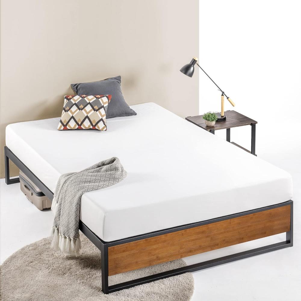 Zinus Suzanne 36,6 cm-Plattformbett ohne Kopfteil / Matratzenbasis/ Keine Boxspring erforderlich/Bed-in-a-Box/ Schnelle, einfache Montage/ 140 x 190 cm Bild 1