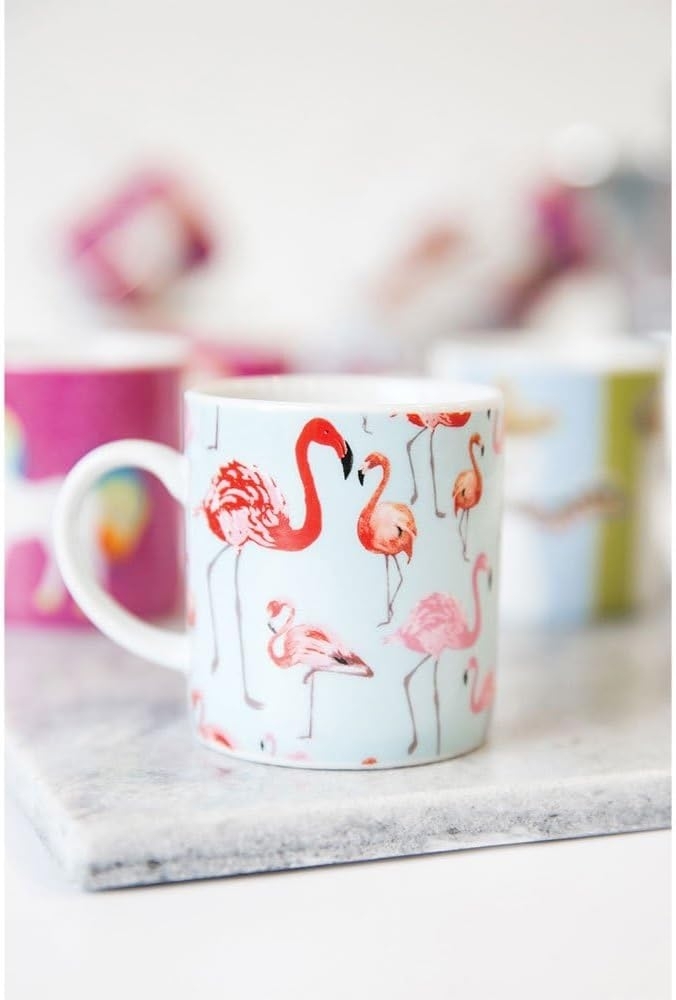 Kitchen Craft Kaffeetasse, 80 ml, Porzellan, Flamingo, Mehrfarbig, 8x6 cm Bild 1