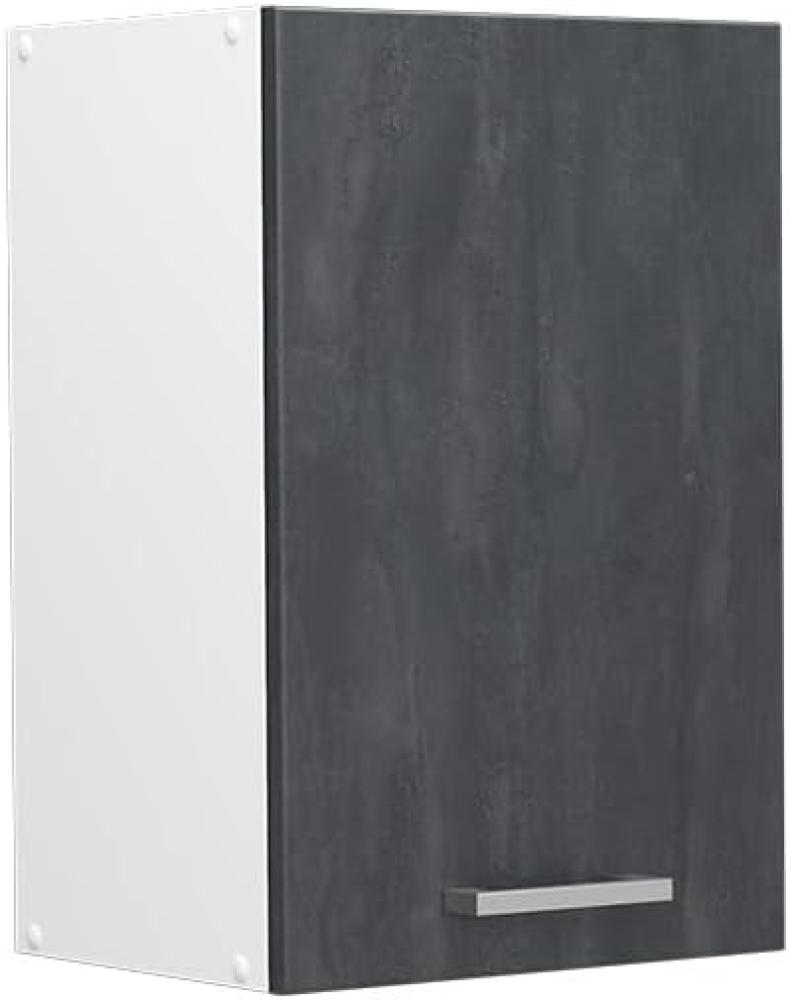 Vicco Hängeschrank R-Line, Schwarz Beton/Weiß, 40 cm Bild 1