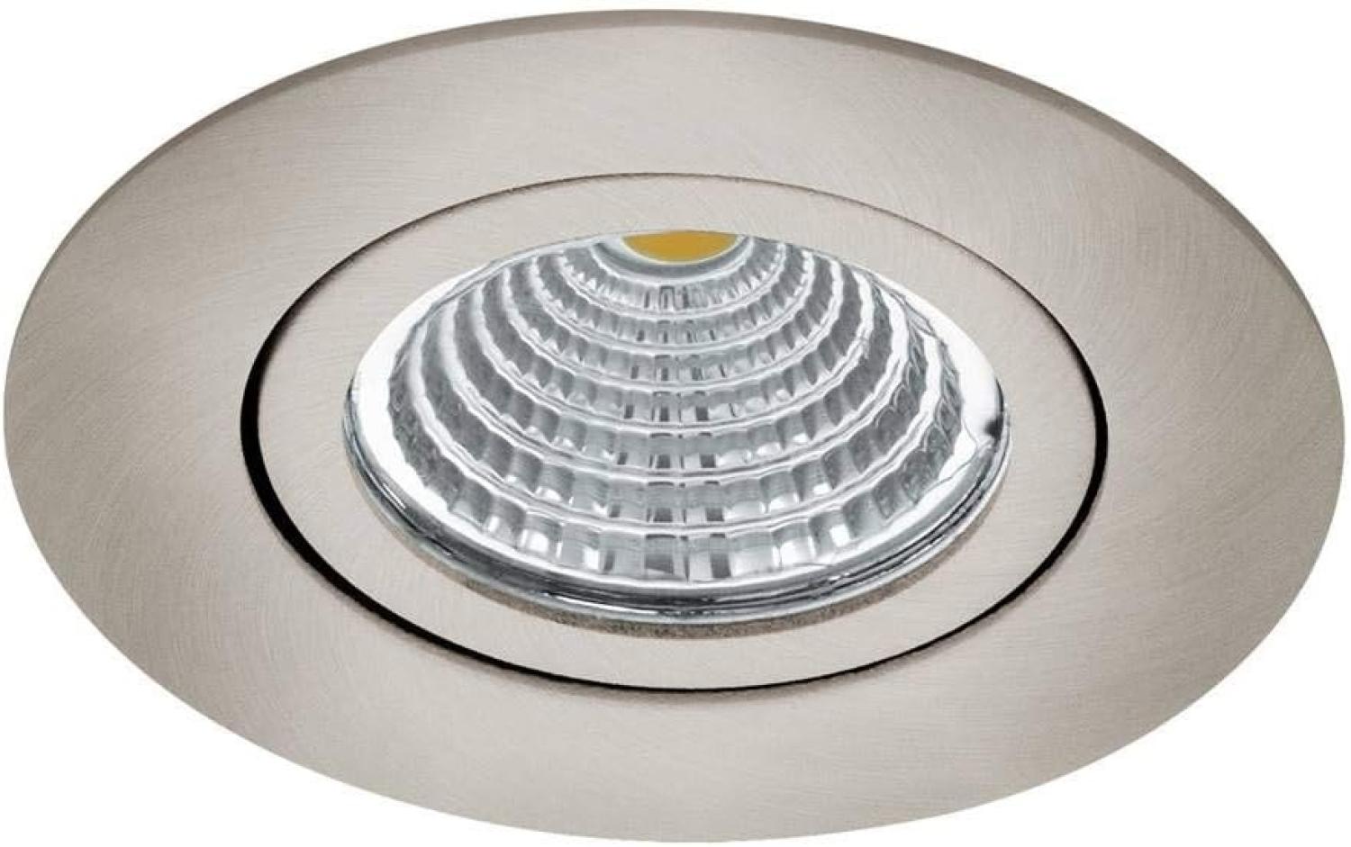 Eglo 98307 Hochvolt LED Einbauleuchte SALICETO nickel-matt 4000K rund Ø8,8cm H:4,2cm schwenkbar Bild 1