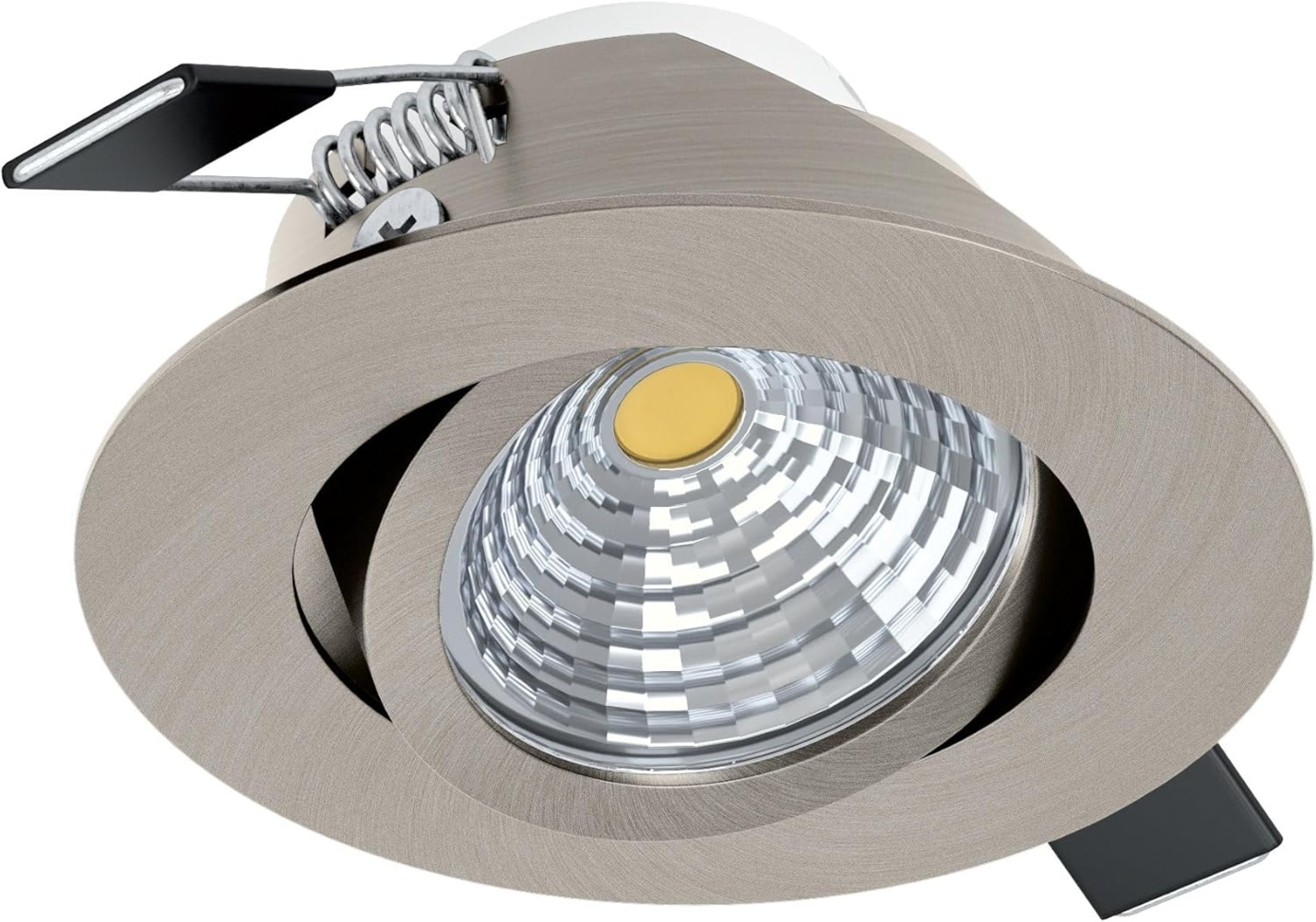 Eglo 98307 Hochvolt LED Einbauleuchte SALICETO nickel-matt 4000K rund Ø8,8cm H:4,2cm schwenkbar Bild 1