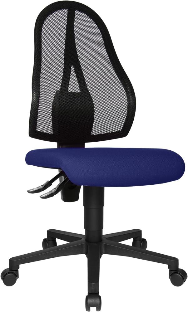 Topstar Open Point P Bürostuhl, Schreibtischstuhl, Stoff, 58 x 48 x 111 cm, blau Bild 1