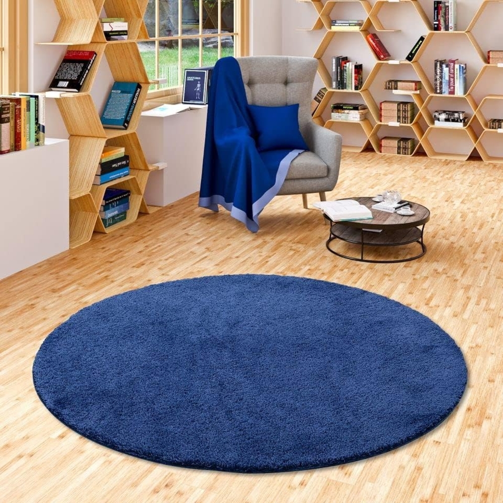 Snapstyle Hochflor-Teppich Hochflor Shaggy Teppich Palace Rund, Rund, Höhe: 36 mm Bild 1