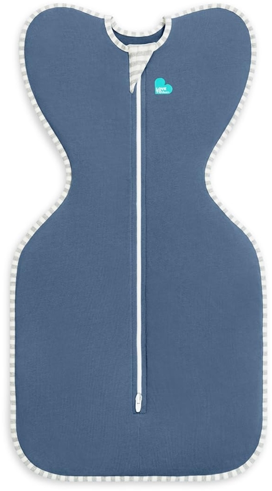 Love To Dream Unisex-Baby Swaddle Up Pucktuch, Denim, Small (3.5-6kg) Bild 1