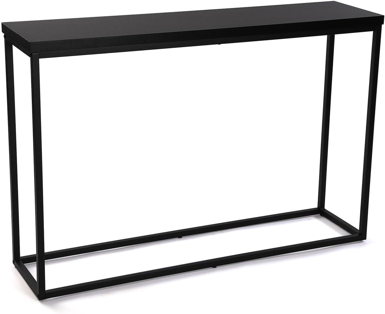 Versa Konsole im Industriestil, Maße (H x L x B) 80 x 30 x 120 cm, schwarzes Metall Bild 1