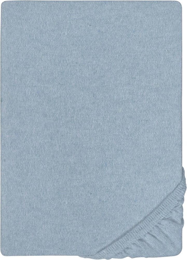 biberna Spannbetttuch , jeans/blau, 1 x 140 x 200 cm - 160x200 cm Bild 1