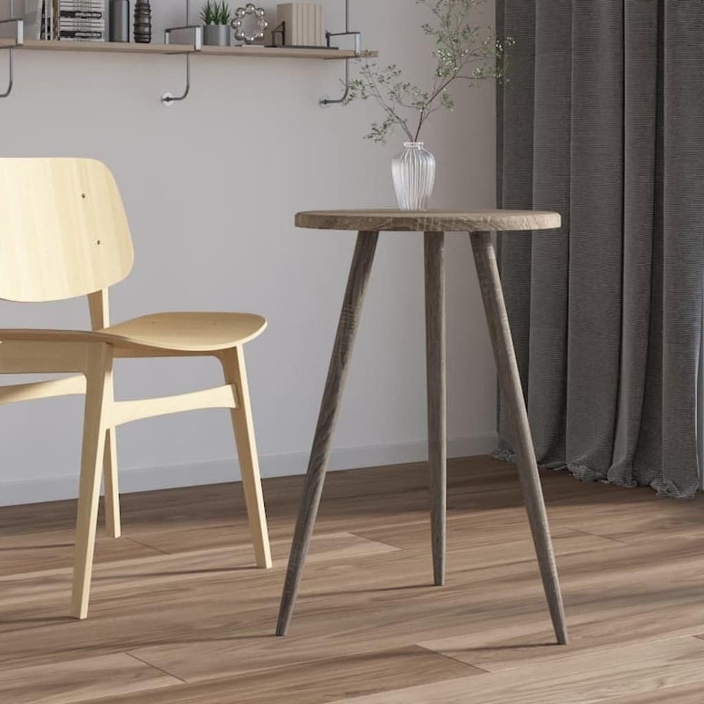 Bistrotisch Grau Ø50x76 cm MDF und Eisen Bild 1