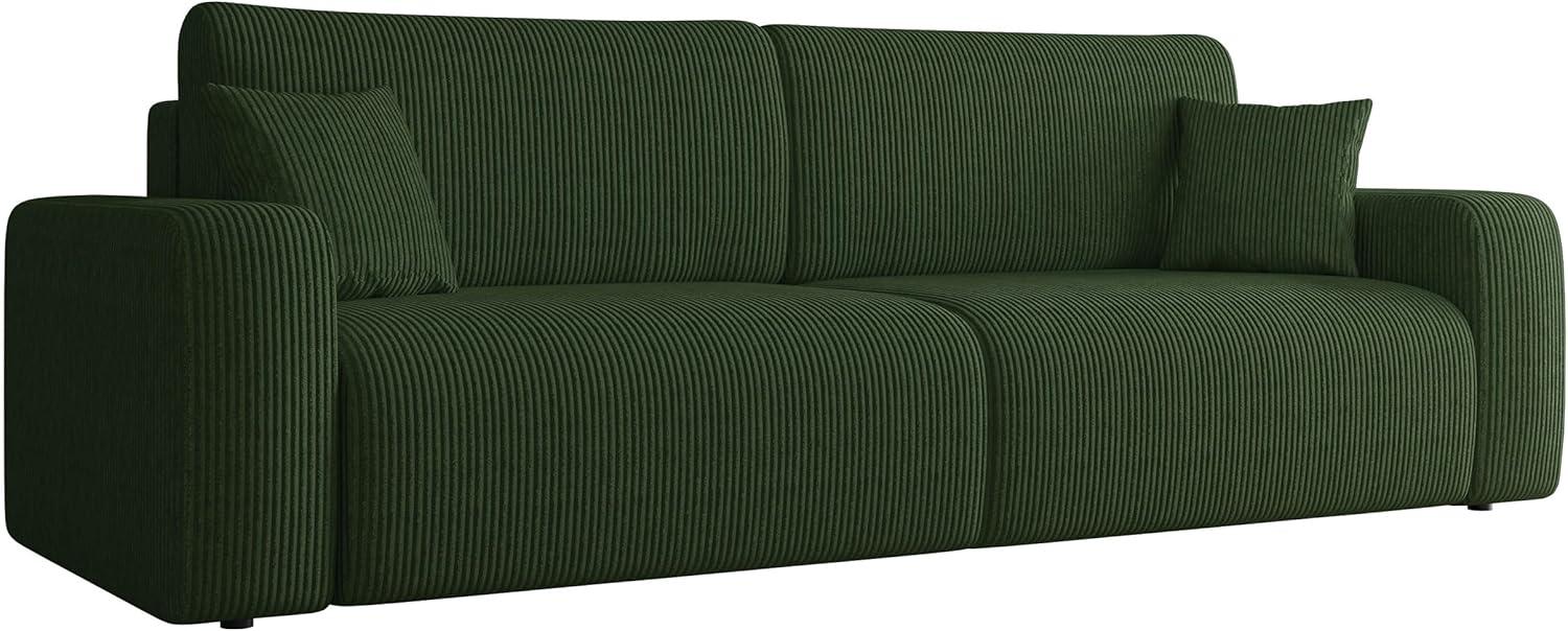 Schlafsofa Pixalo Cord mit 2 Bettkästen und Schlaffunktion (Farbe: Poso 14) Bild 1