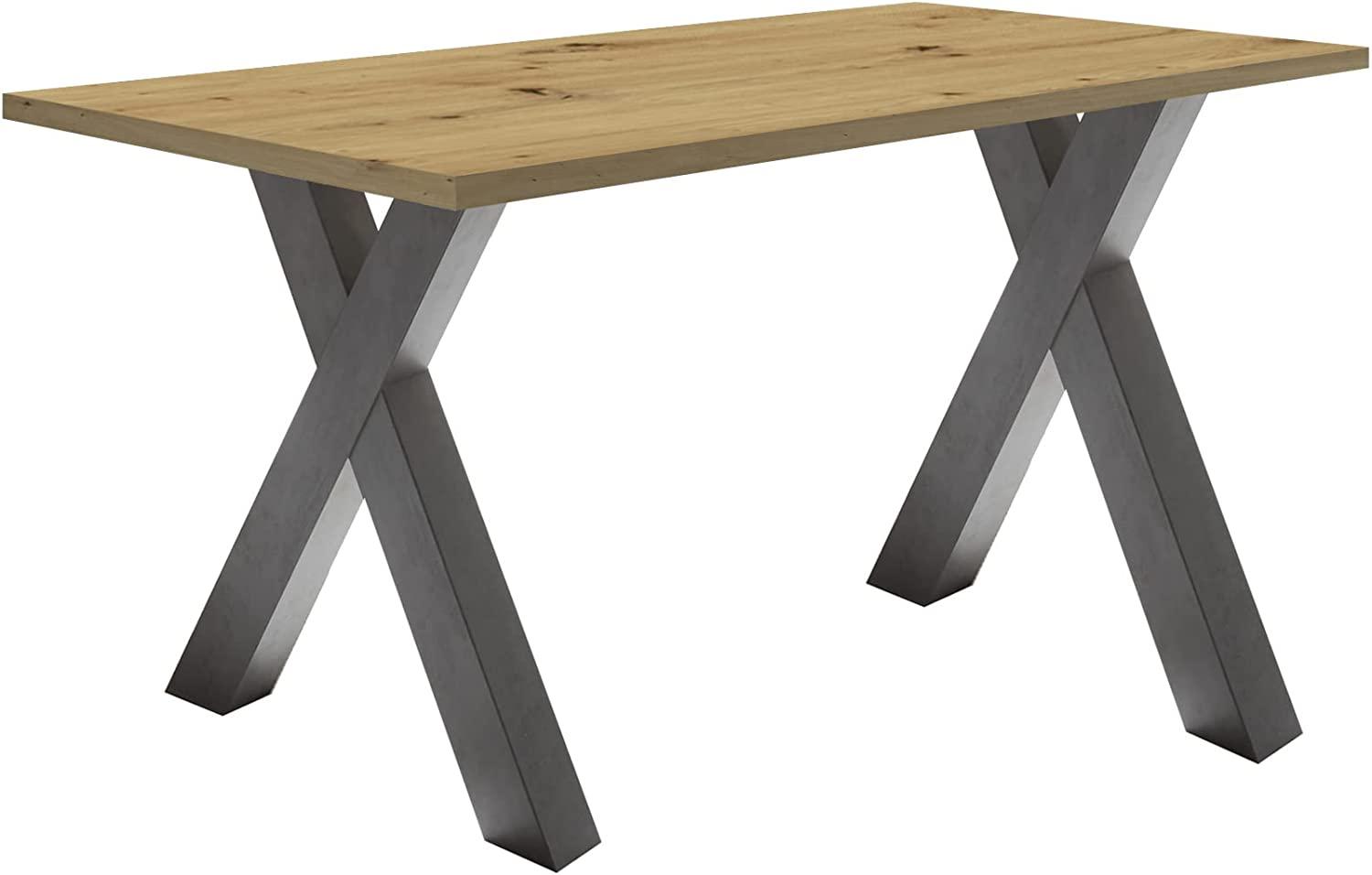 Schreibtisch Edie 2 120 x 70 x 75 Computertisch graphit/asteiche 13655 Bild 1