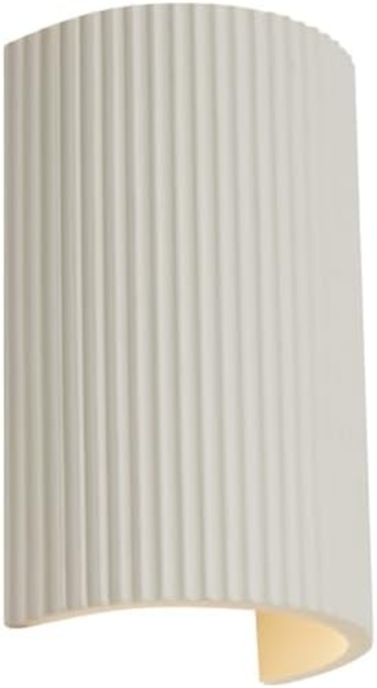 Qazqa Wandleuchte Plaster, ohne Leuchtmittel, GU10, Beige, Skandinavisch, Gips, 2-flammig Bild 1