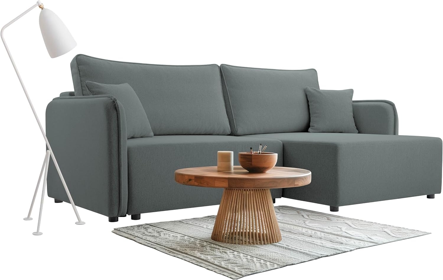 Ecksofa Maylana (Farbe: Velo 635, Seite: Rechts) Bild 1