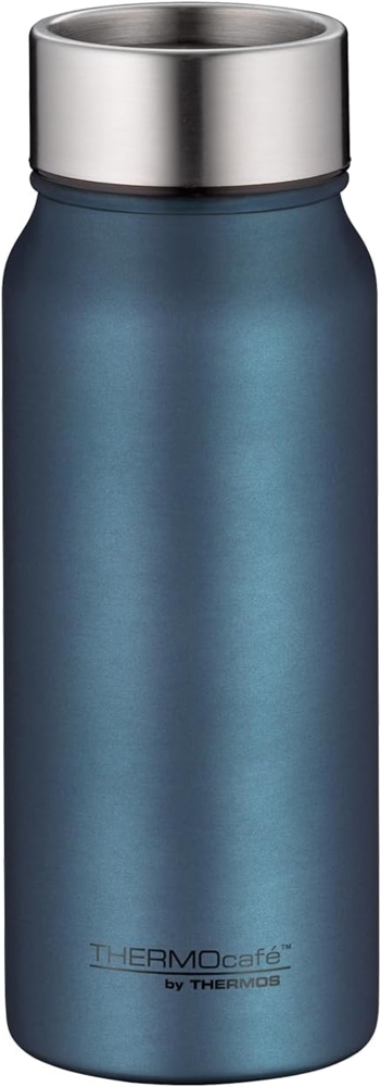 THERMOcafé by THERMOS TC DRINKING MUG blue mat 0,50l, Thermobecher Edelstahl, Isolierbecher, Kaffeebecher to go, auslaufsicher, 9 Stunden heiß 18 Stunden kalt, spülmaschinenfest, BPA-frei Bild 1