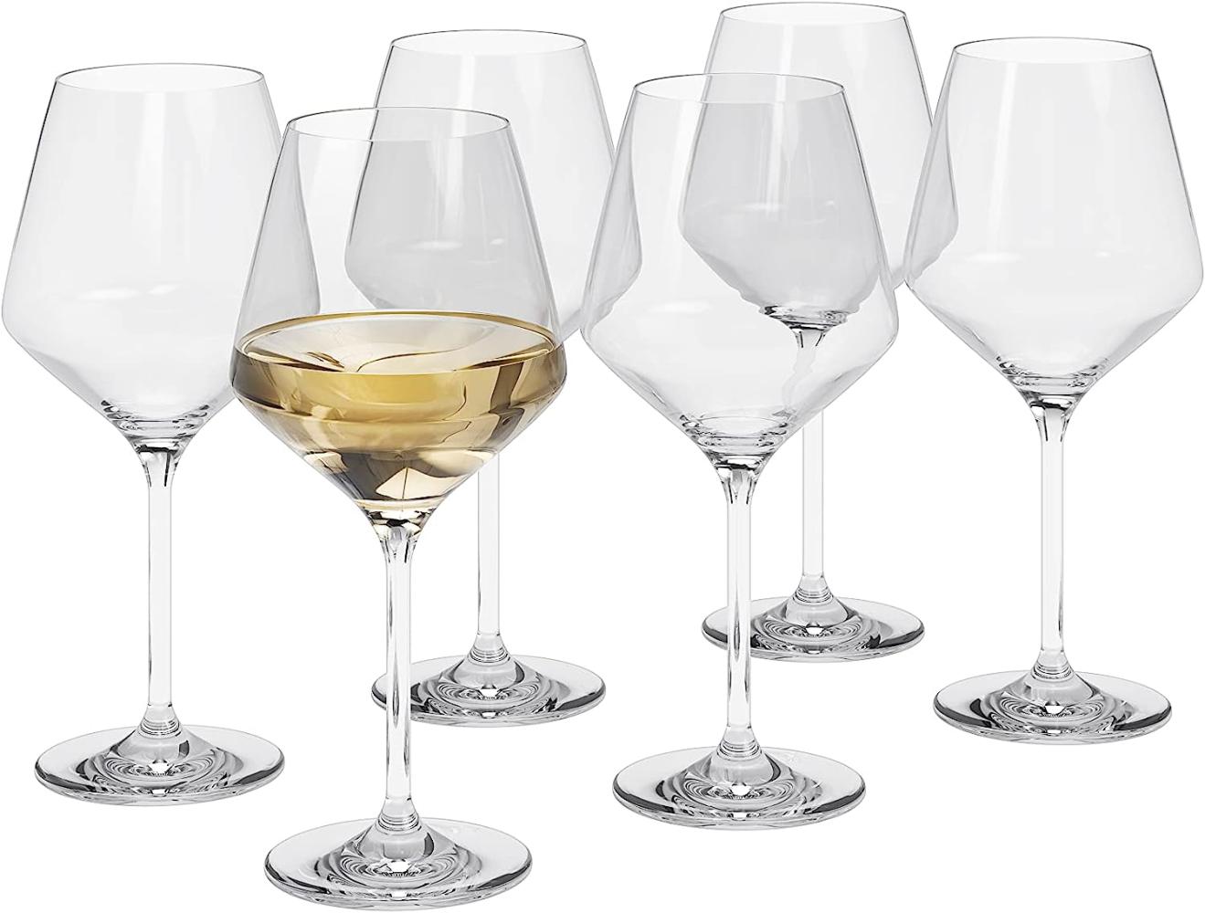 Eva Solo Legio Nova Weißweingläser, 6er Set, Weißwein Gläser, Weingläser, Weinglas, Weißweinglas, Kristallglas, 380 ml, 541205 Bild 1