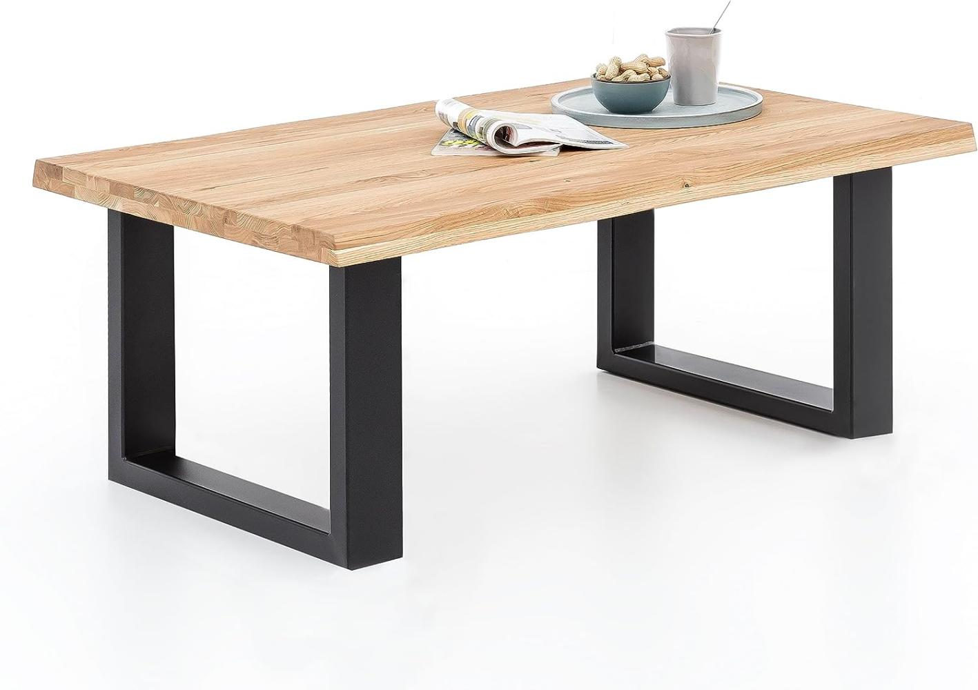 Couchtisch CHRISI Wohnzimmertisch Baumkante Eiche vollmassiv geölt ca. 110 x 47 x 70 cm Bild 1