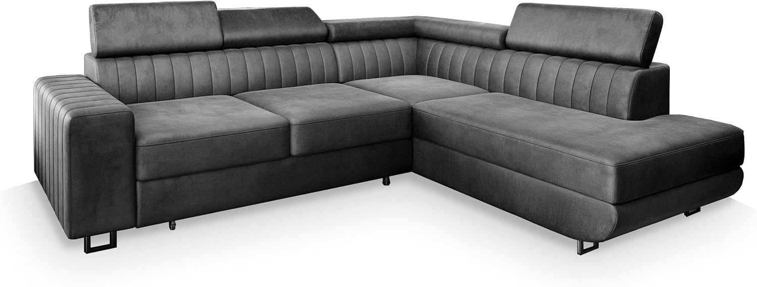 Masseno Ecksofa NOLA mit Schlaffunktion L-Form, Sofa mit Bettkasten Bild 1