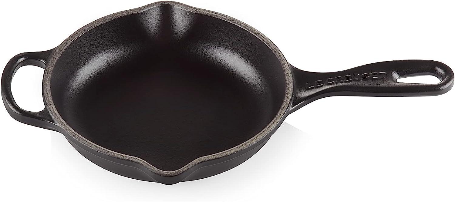 Le Creuset Brat-/Servierpfanne, Gusseisen schwarz, Ø 16 cm Bild 1