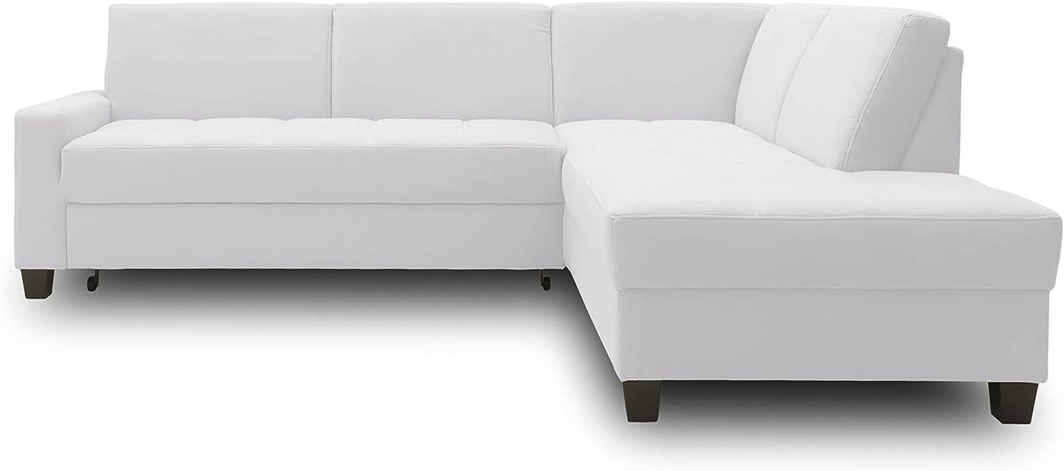 DOMO Collection Londrina Ecksofa, Eckcouch in L-Form, Ecke, Silver, 243 x 209 cm Bild 1