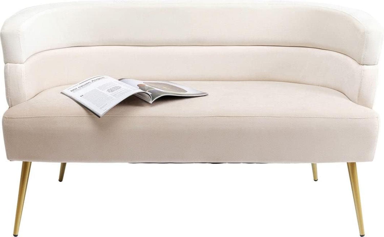 Kare Sandwich 2-Sitzer Creme 125cm Sofa, 64 x 125 x 64 cm Bild 1