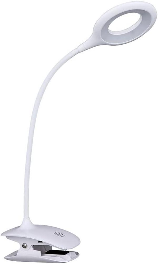 LED Klemmlampe, Touchdimmer, beweglich, Akku, weiß, H 49 cm Bild 1