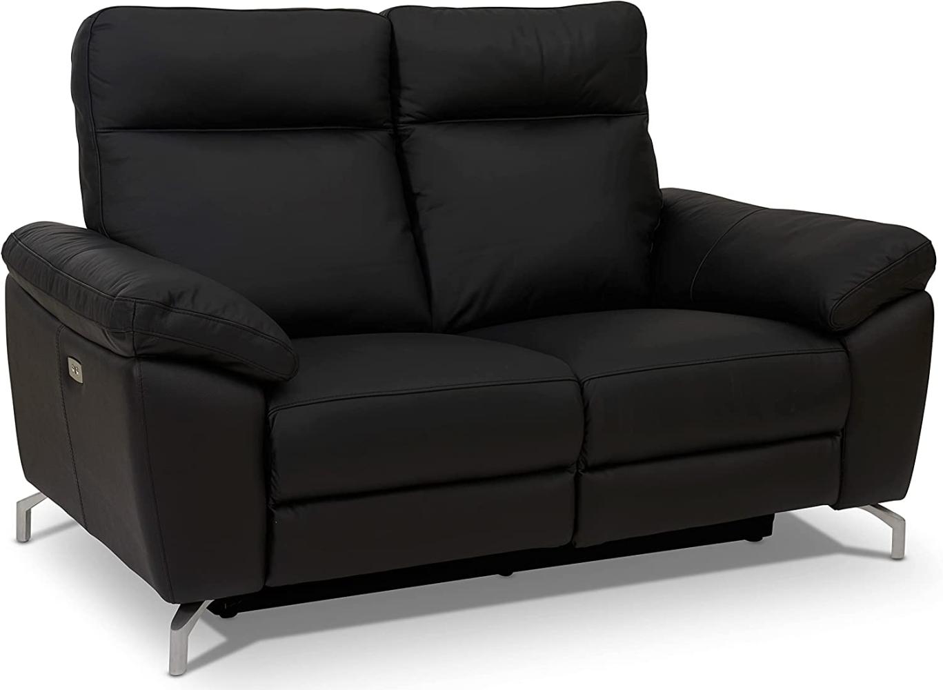 2-Sitzer Elektrisch Relaxsofa Selesta - Schwarz Leder Bild 1