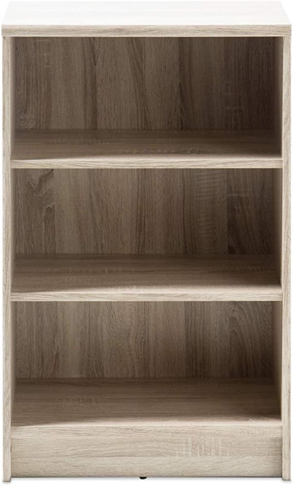 Stella Trading Regal Eiche Sonoma Nachbildung, Regalschrank mit 3 Fächer, BxHxT 54x86x34 cm Bild 1