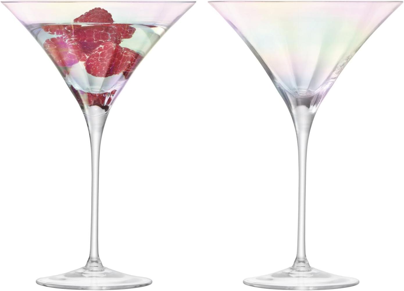 LSA International Cocktail Glas 300 ml x 2, Mother of Pearl, 13,5 x 13,5 x 19,7 cm Bild 1