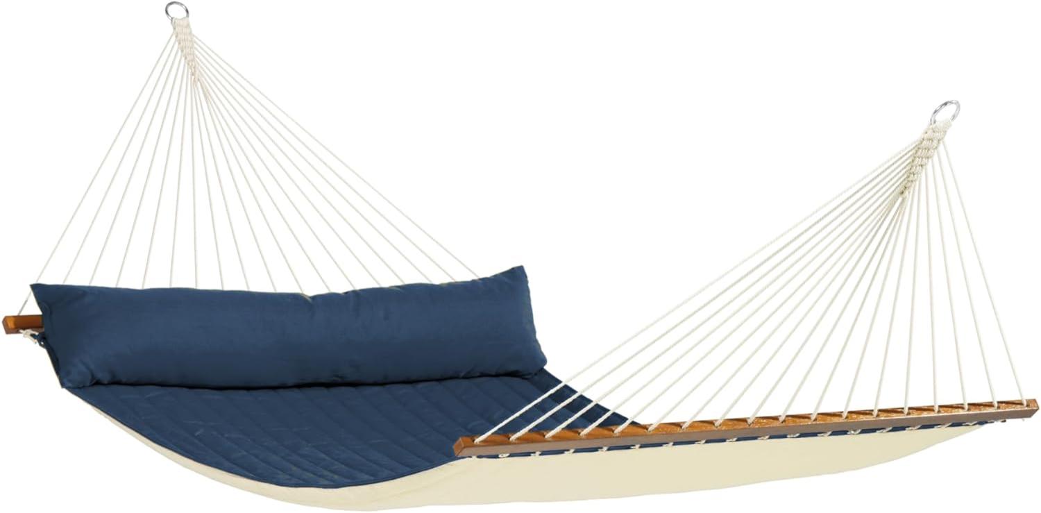 La Siesta Hängematte ALABAMA navy blue Gefütterte Stabhängematte Kingsize Bild 1