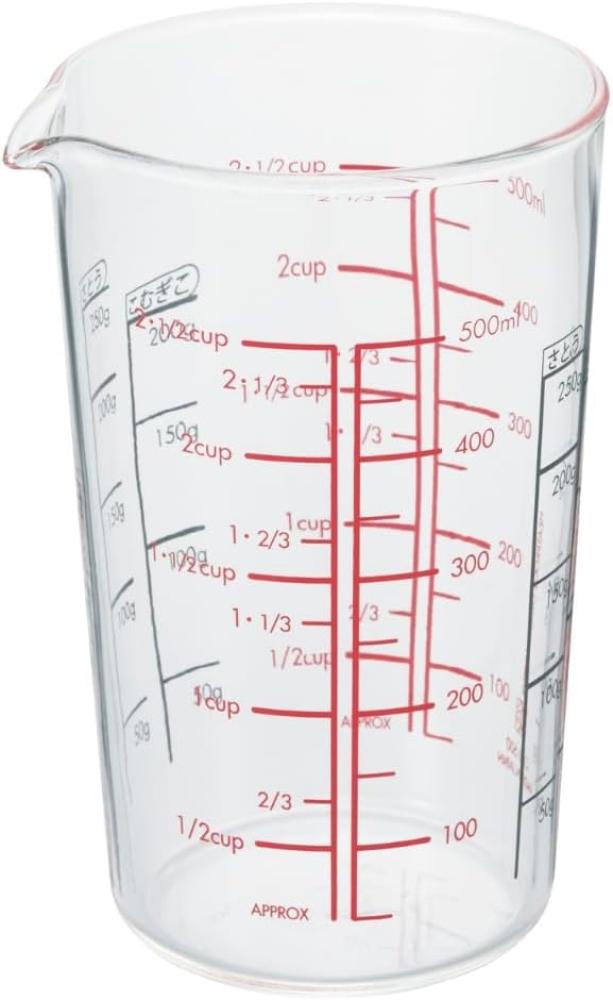 Messbecher 500 ml aus Glas mit Skala von HARIO Bild 1