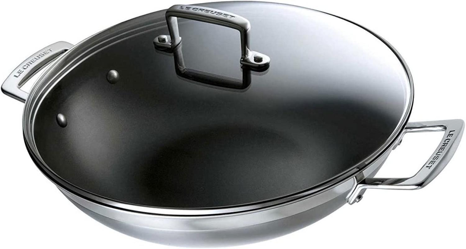 Le Creuset 3-Ply Wok Antihaft 30 cm - 29 bis 32 cm Bild 1