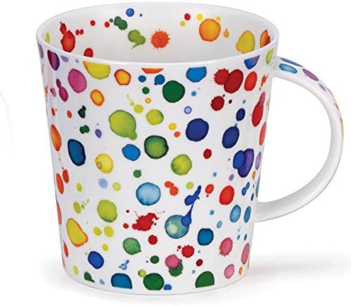 DUNOON Becher Cairngorm Splat 480 ml Fine Bone China Porzellan 11cm Punkte Tasse Design | Moderne Kaffeetasse | Großes Fassungsvermögen | Hochwertige Qualität Spülmaschinenfest Bild 1