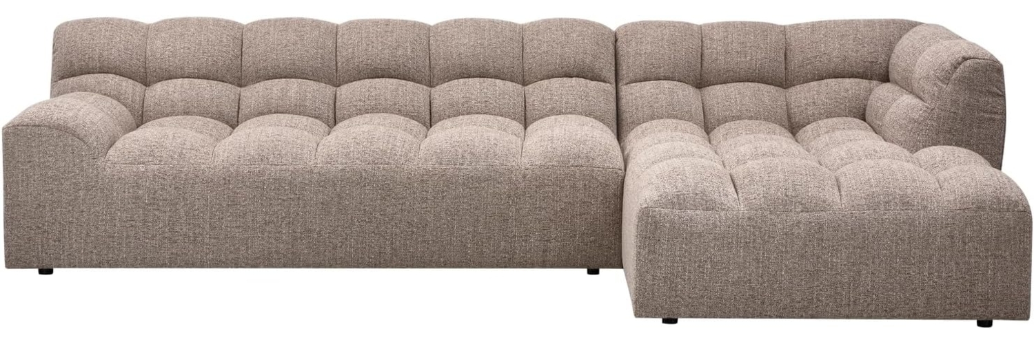 Chaiselongue Allure aus Melange-Stoff Rechts, Beige Bild 1