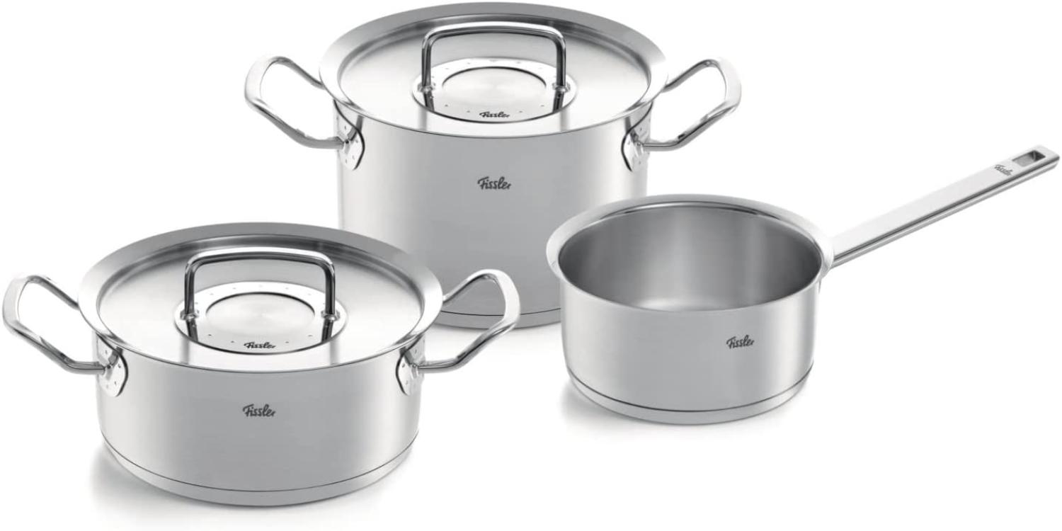 Fissler original-profi collection Topf-Set 3-tlg. mit Metalldeckel Edelstahl Bild 1