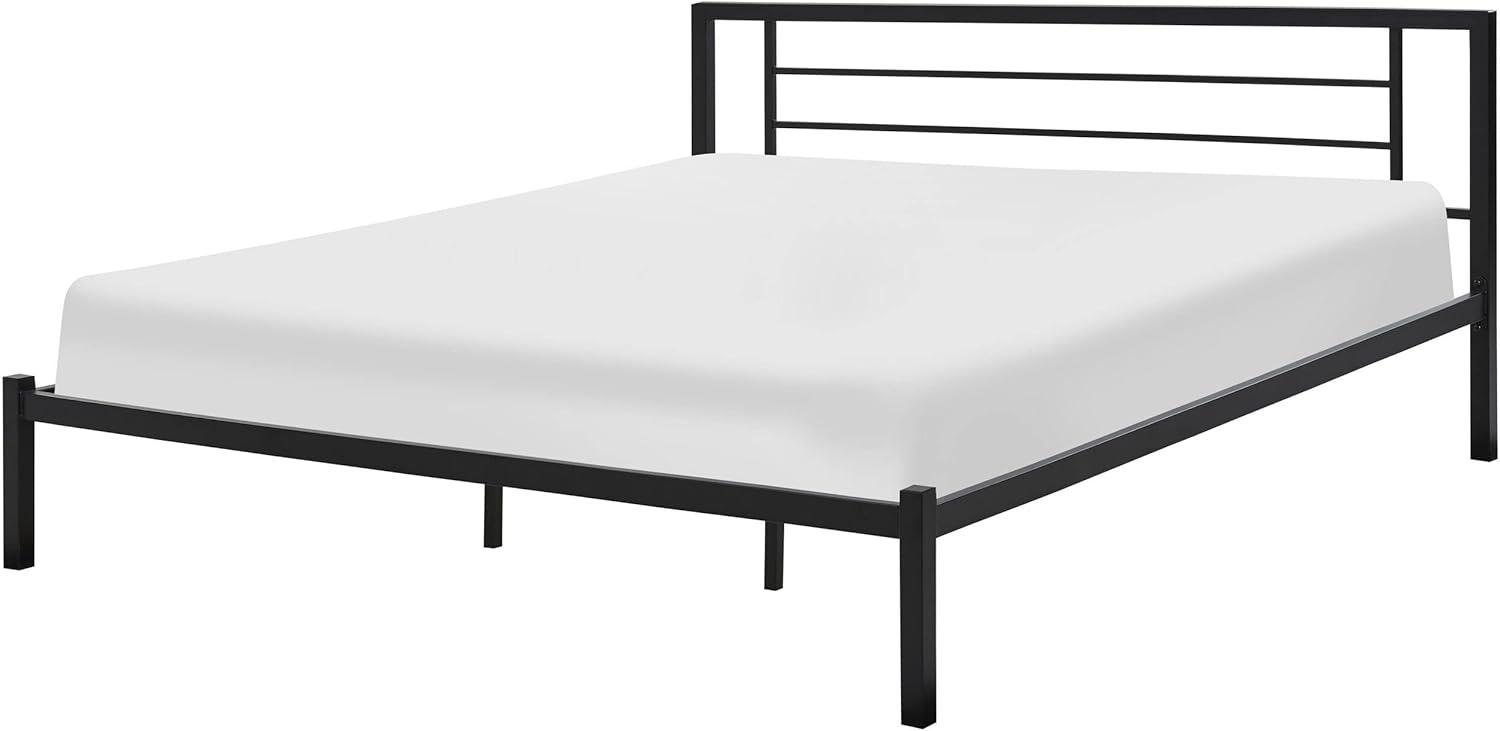 Metallbett schwarz Lattenrost 180 x 200 cm CUSSET Bild 1