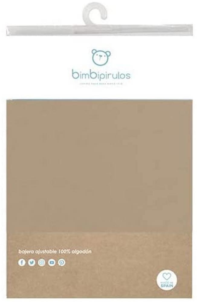 pirulos 40900000 – Spannbetttuch, baumwolle, 80x140 cm, Farbe leinen Bild 1