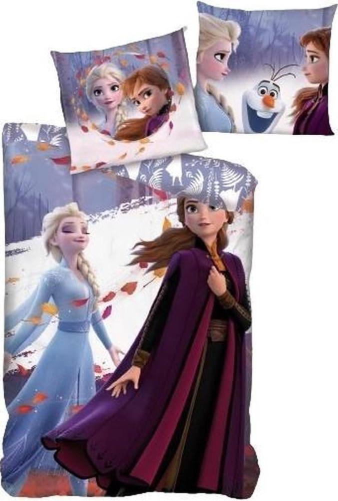 Frozen Kinderbettwäsche Set – Kuscheliger Bettbezug 140x200 cm & Kissenbezug 63x63 cm Bild 1