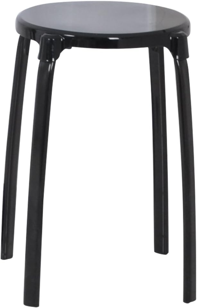 RIDDER Assistent A1050110 Bad-Hocker rund, Rundhocker, Hocker, Eco, schwarz Bild 1