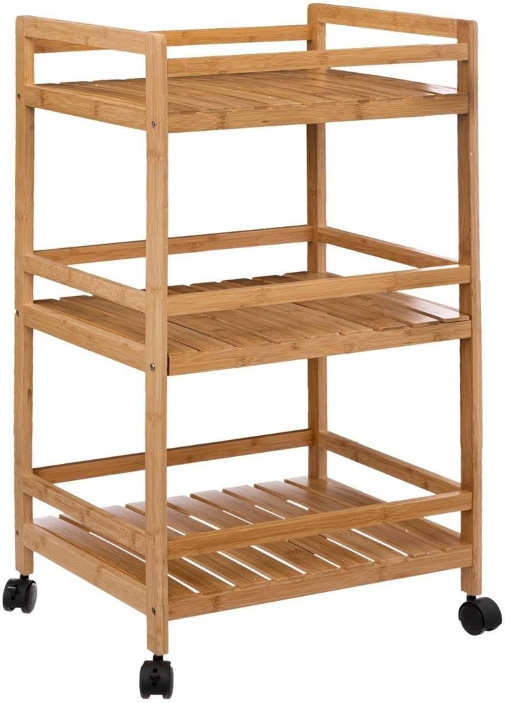 5five - beistelltisch 3 ebenen mittel modell "linha" bambus Bild 1