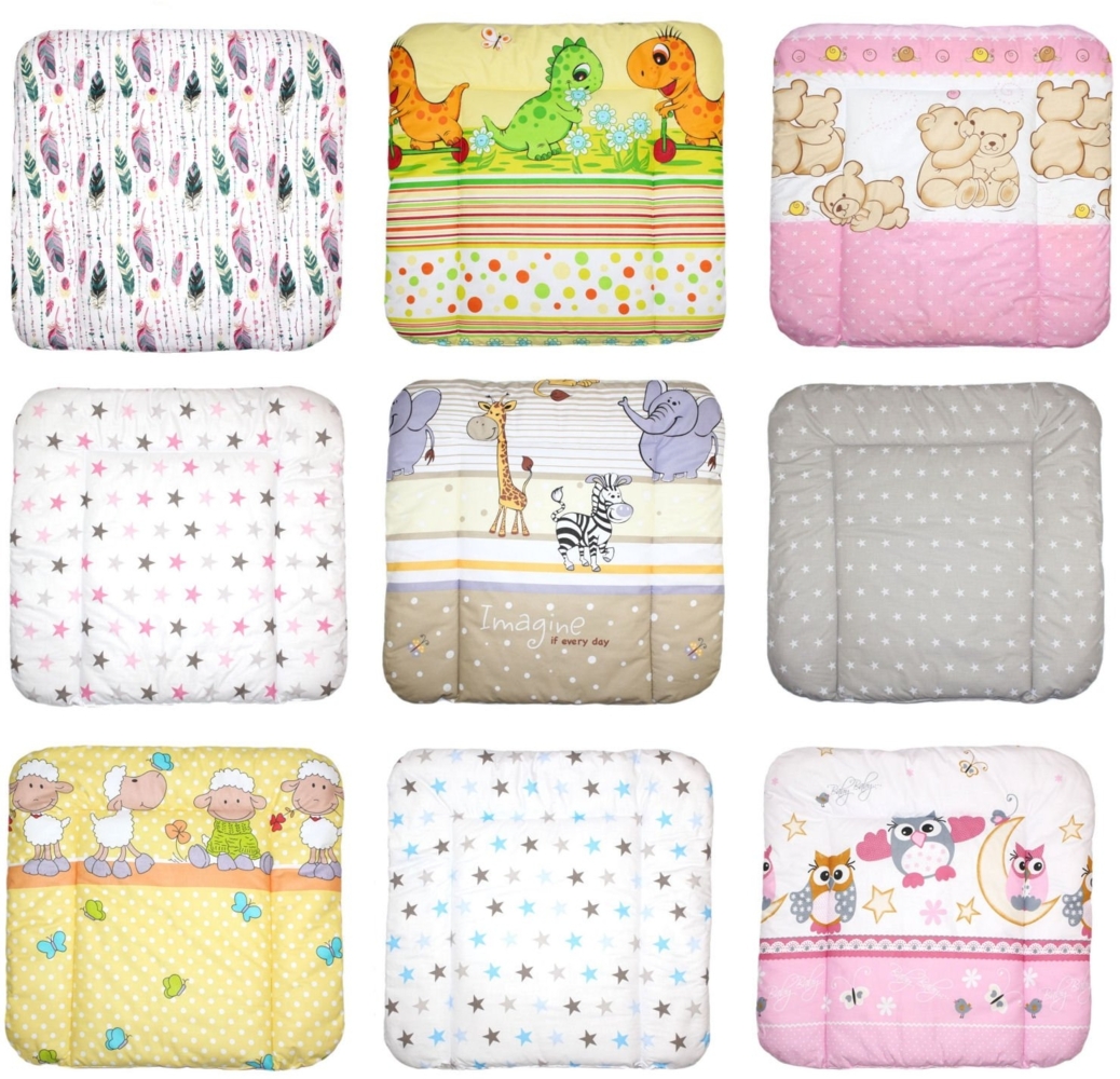 Baby Auflage Wickelauflage, Wickeltischauflage, 70x50 cm 70x70 cm 70x85 cm (70x70 cm, D26) Bild 1