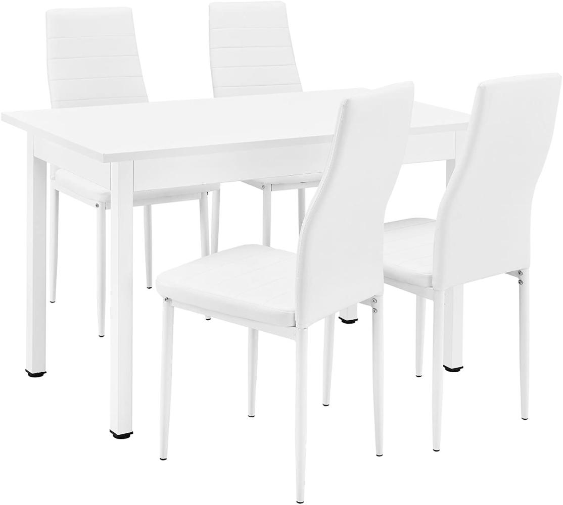 Essgruppe Jørpeland (Set, 5-tlg) 120x60 cm Weiß [en. casa] Bild 1