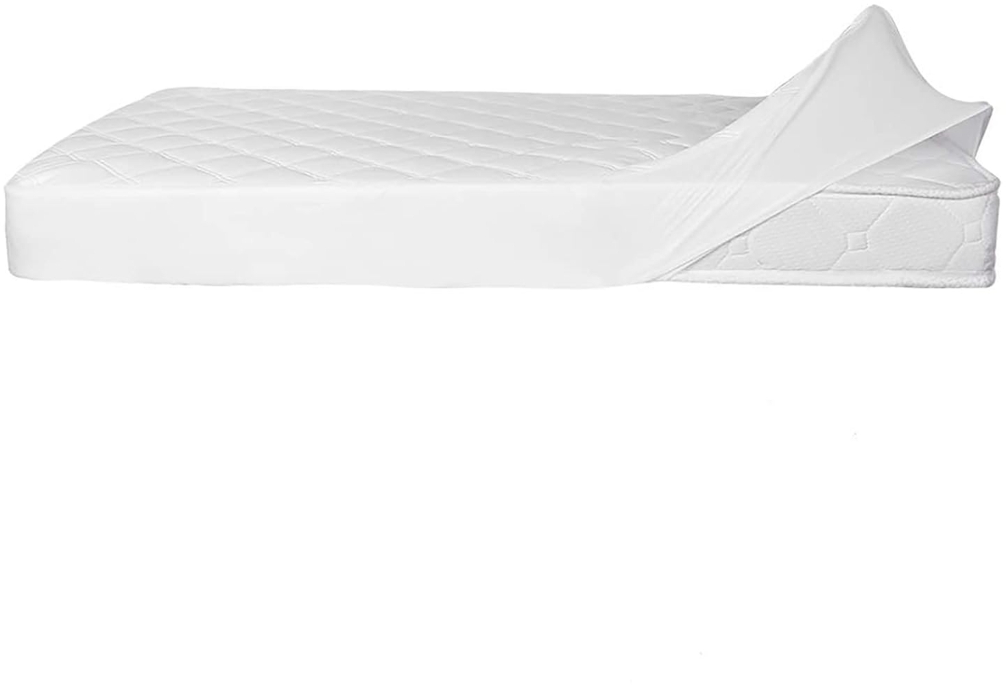 Matratzenschoner Wasserdichte Spannbettlaken 70x140 cm Spannbetttuch Atmungsaktiv Bettlaken Laken Matratzenauflage Kinder Baby für Beistellbett weiß YOOFOSS Bild 1