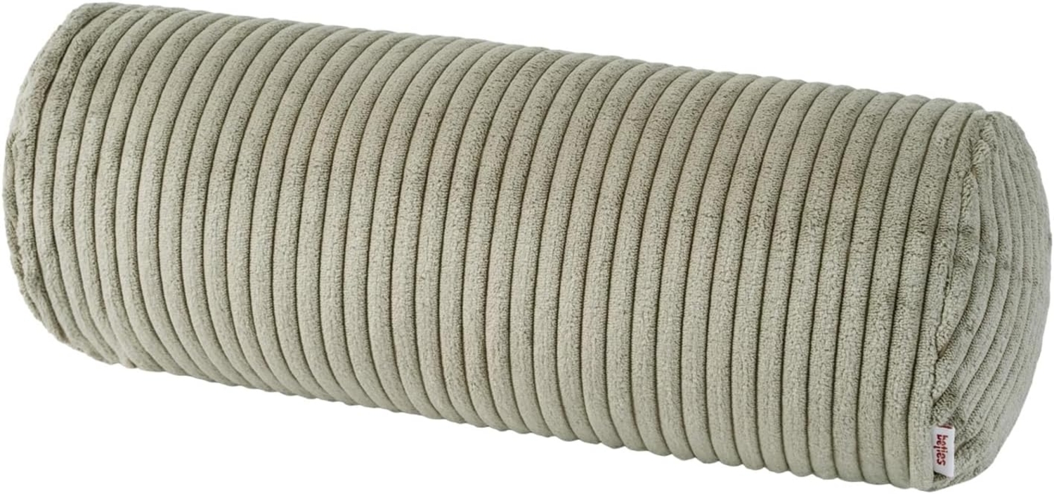 beties Nackenrollenbezug HYggelig No. 2, (1 Stück), Block-Cord Nackenrollen-Bezug ca. 15x40 cm Hygge Style taupe-grau Bild 1