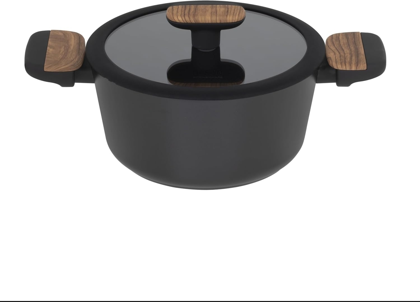 RESTO Kitchenware Kochtopf Mon, Bratentopf antihaftbeschichtet und spülmaschinenfest, Aluminium (2-tlg), mit Glasdeckel und stoßdämpfendem Silikonrand, im Geschenkkarton Bild 1