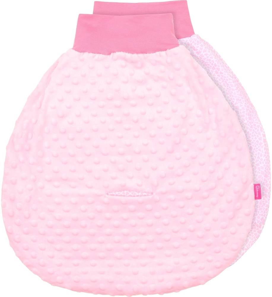 Be Mammy Baby Pucksack Strampelsack Schlafsack Autositz aus Baumwolle mit breitem Bund BE20-136 (Rosa/1922_18) Bild 1