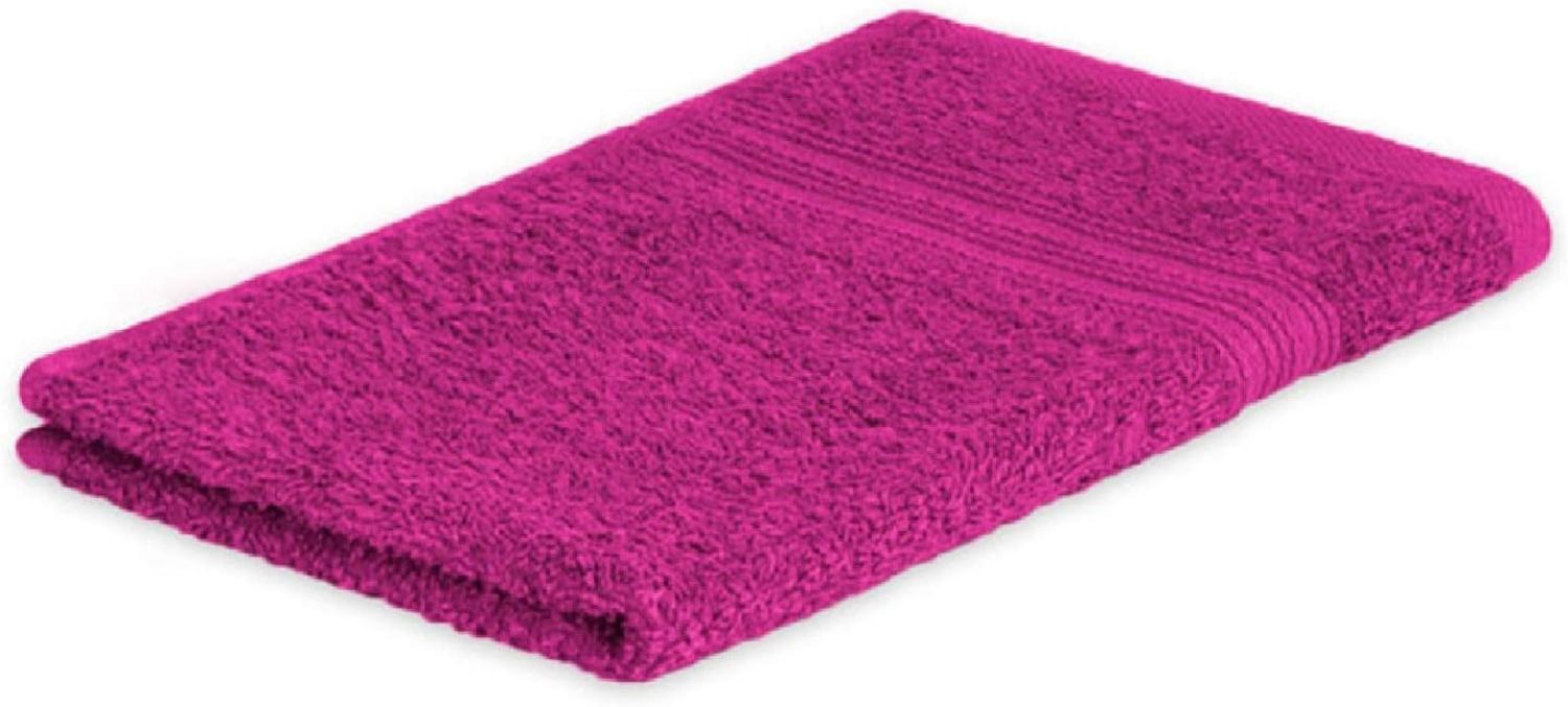 Gästehandtuch Frottier 500 g/m² 30 x 50 cm Pink Bild 1